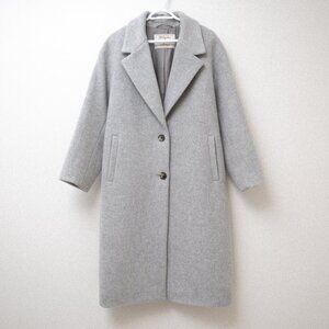 Aritzia Wilfred The Only Coat - Soft Wool Cashmere - Heather Light Grey
